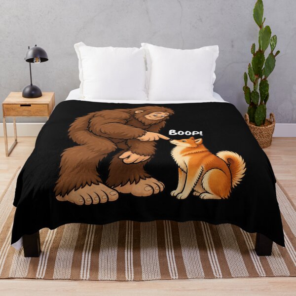 Item preview, Bigfoot and Finnish Spitz Boop Fun Design Sasquatch designed and sold by rafaeltto.