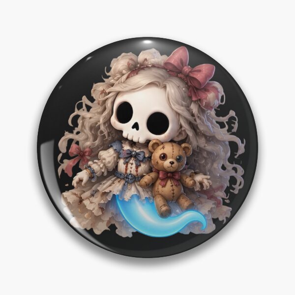 Item preview, Haunted Doll | Cute Ghost Skeleton Spirit | Bonnie Fantasy & Legends Collection designed and sold by Zaru Art Studio.