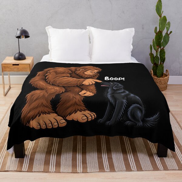 Item preview, Bigfoot and Flat Coated Retriever Boop Fun Design Sasquatch designed and sold by rafaeltto.