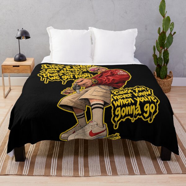 Item preview, Life's A Bitch 90s Hip Hop Quote Streetwear Anime Graffiti Art designed and sold by BRTHRCNK01.