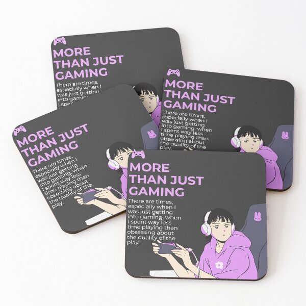 Item preview, More Than Just Gaming Anime Gamer designed and sold by Code&PlayCo..