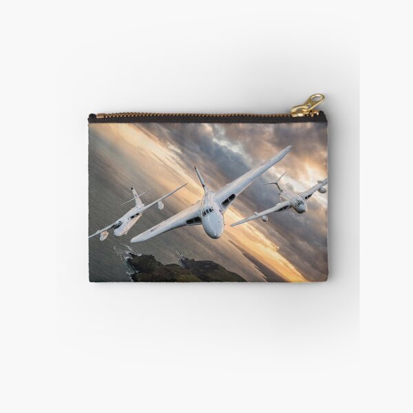 Item preview, RAF V Bombers Coastal Sunset Illustration designed and sold by Airpower Art.