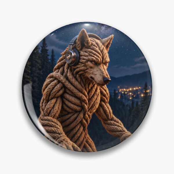 Item preview, Wolf DJ in the Forest designed and sold by JUTElCONIC.
