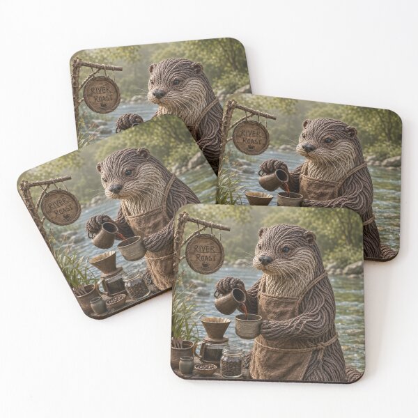 Item preview, Otter Pouring Coffee designed and sold by JUTElCONIC.