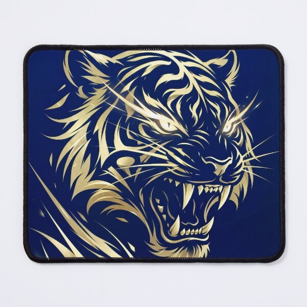 Item preview, gold tiger holo + navy background designed and sold by Crimsonmerchant.