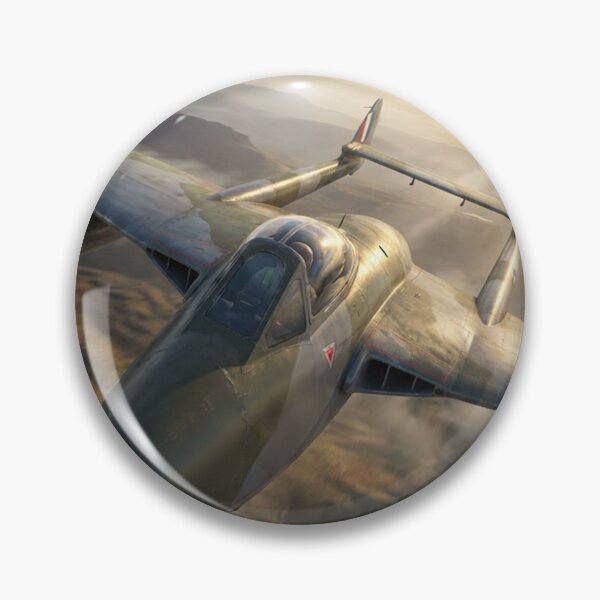 Item preview, De Havilland Vampire Mountain Sunset Illustration designed and sold by Airpower Art.