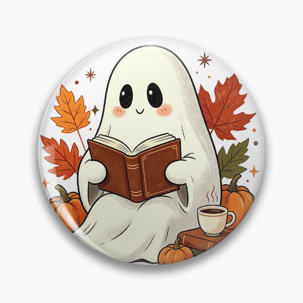 Item preview, Just One More Chapter Ghost Reading – Cozy Autumn designed and sold by manszoank.