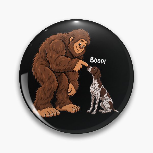 Item preview, Bigfoot and German Shorthaired Pointer Boop Fun Design Sasquatch designed and sold by rafaeltto.