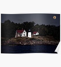 A Lighthouse on the Coast of Maine Poster