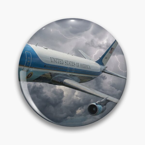 Item preview, Air Force One Lightning Storm Illustration designed and sold by Airpower Art.