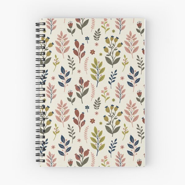 Item preview, Retro Botanical Bouquets in Cream and Terracotta designed and sold by Pattique.