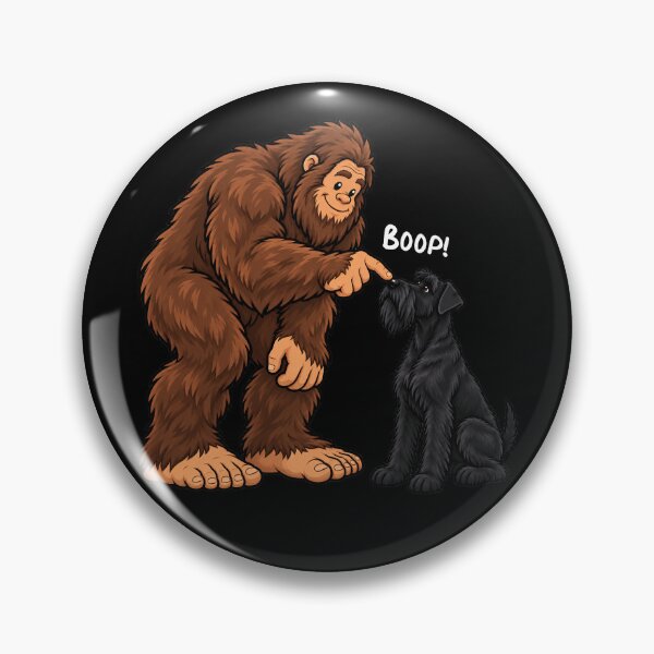 Item preview, Bigfoot and Giant Schnauzer Boop Fun Design Sasquatch designed and sold by rafaeltto.