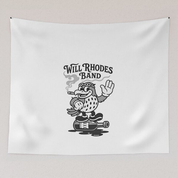 Item preview, Will Rhodes Band: Reggie The Hawk b&w #884 designed and sold by design-aas-sum.