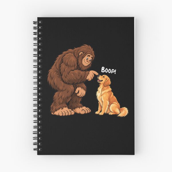 Item preview, Bigfoot and Golden Retriever Boop Fun Design Sasquatch designed and sold by rafaeltto.