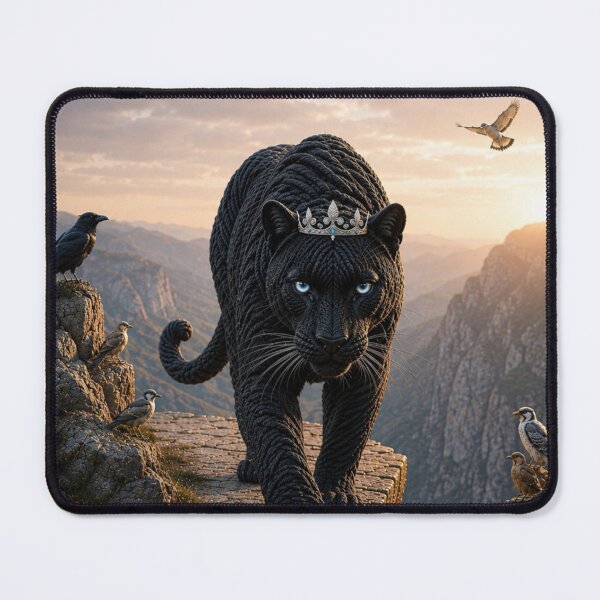 Item preview, Black Panther Wearing a Crown designed and sold by JUTElCONIC.