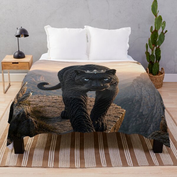 Item preview, Black Panther Wearing a Crown designed and sold by JUTElCONIC.