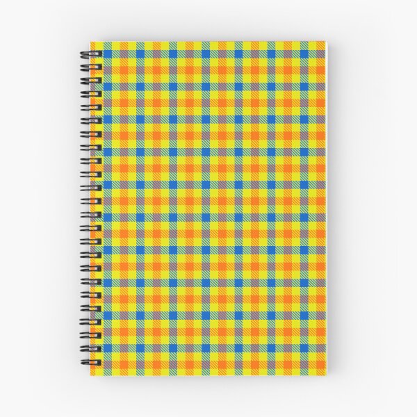 Item preview, Blue And Orange Gingham Check Yellow  designed and sold by PatternTitan.