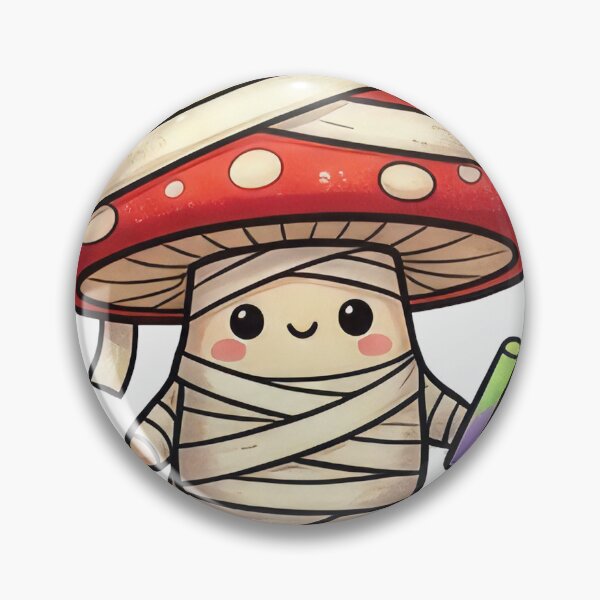 Item preview, Cute Mummy Mushroom Monster with Wand designed and sold by DRUMPixels.