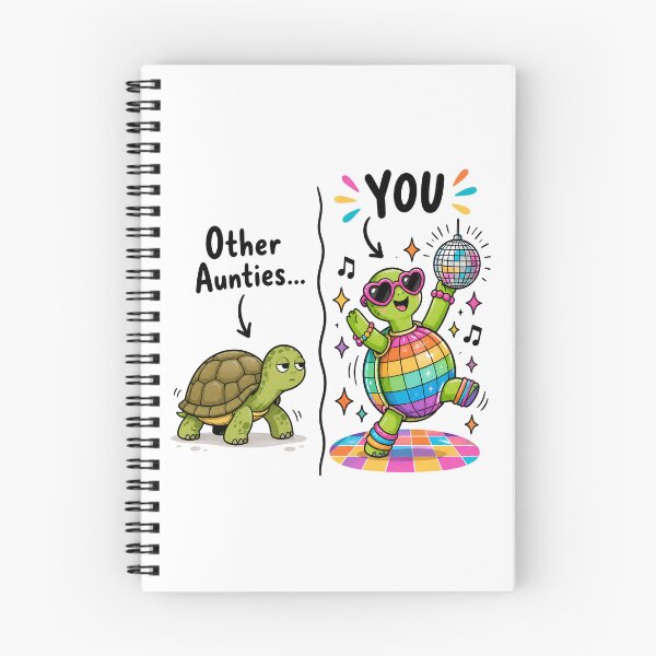 Item preview, Funny Auntie Card | Other Aunties vs You | Fabulous Disco Turtle Card designed and sold by Aesthetic-Avenue.