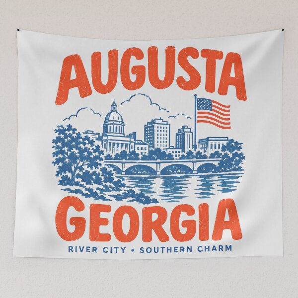Item preview, Augusta Georgia Retro City designed and sold by HowToCanadian.
