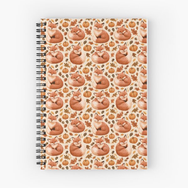 Item preview, Cute Watercolor Fox Autumn Fall Pattern designed and sold by NicolasGlowArt.