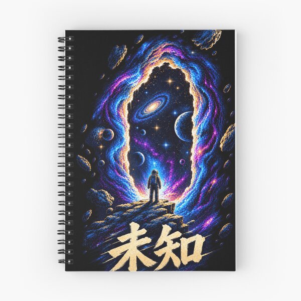 Item preview, Michi Unknown Kanji Space Art Cosmic Galaxy Astronaut Portal designed and sold by AstroPal28.