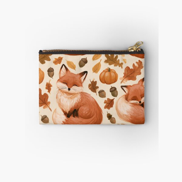 Item preview, Cute Watercolor Fox Autumn Fall Pattern designed and sold by NicolasGlowArt.