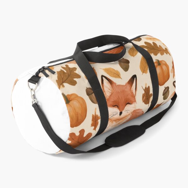 Item preview, Cute Watercolor Fox Autumn Fall Pattern designed and sold by NicolasGlowArt.