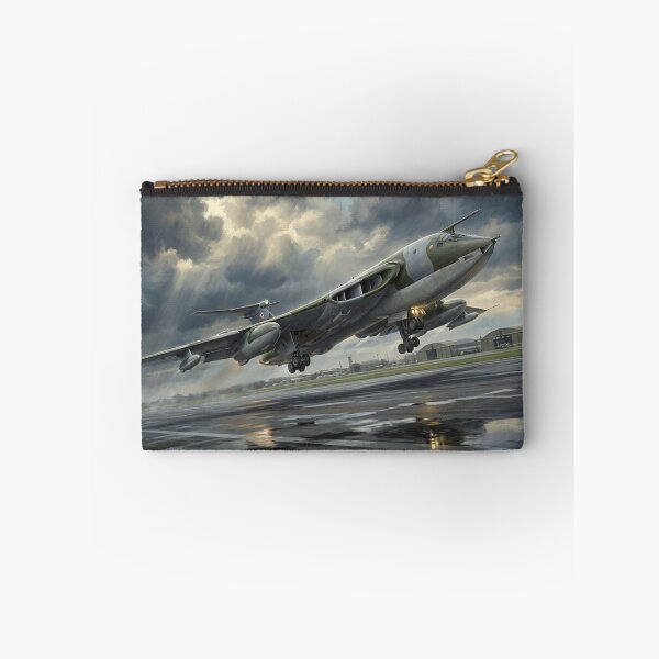 Item preview, RAF Victor Rainy Runway Takeoff Illustration designed and sold by Airpower Art.