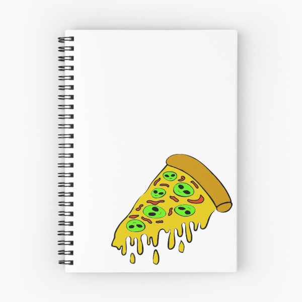 Item preview, Trippy Alien Pizza Slice designed and sold by KayCozyStickers.
