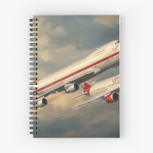 Item preview, Virgin Atlantic 747 And 787 Formation Illustration designed and sold by Airpower Art.