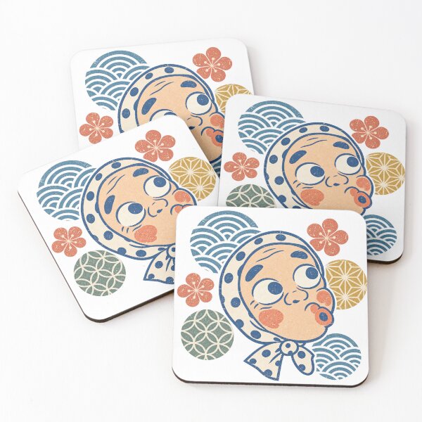 Item preview, Japanese Hyottoko Mask Vintage Retro Graphic – Traditional Japanese Folk Art & Americana Style designed and sold by アミヤジャ.