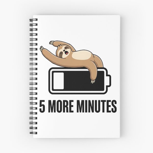 Item preview, Sleepy Sloth Low Battery Funny Animal Lover Design designed and sold by StickerNestYou.