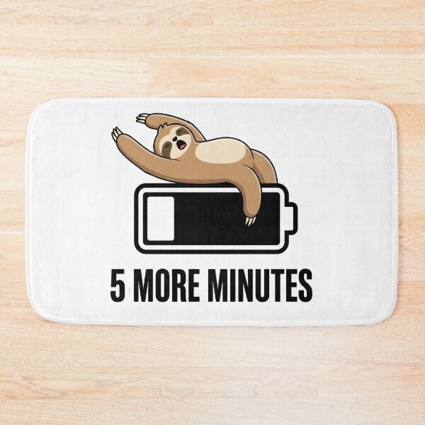Item preview, Sleepy Sloth Low Battery Funny Animal Lover Design designed and sold by StickerNestYou.