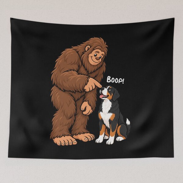 Item preview, Bigfoot and Great Swiss Mountain Boop Fun Design Sasquatch designed and sold by rafaeltto.