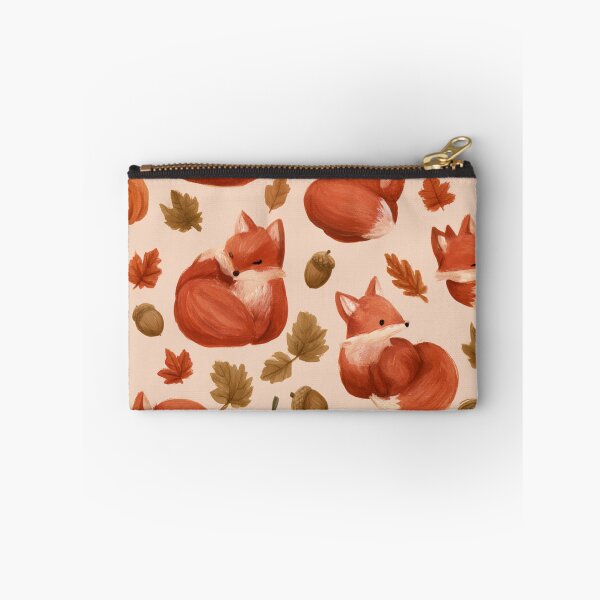 Item preview, Cute Watercolor Fox Pumpkin Acorn Fall Pattern designed and sold by NicolasGlowArt.