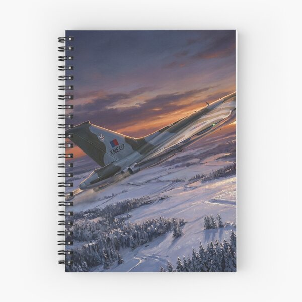 Item preview, RAF Vulcan Winter Sunset Illustration designed and sold by Airpower Art.