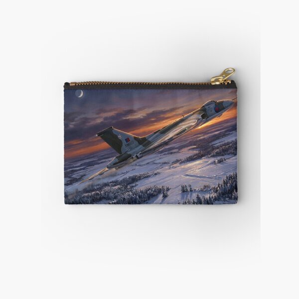 Item preview, RAF Vulcan Winter Sunset Illustration designed and sold by Airpower Art.