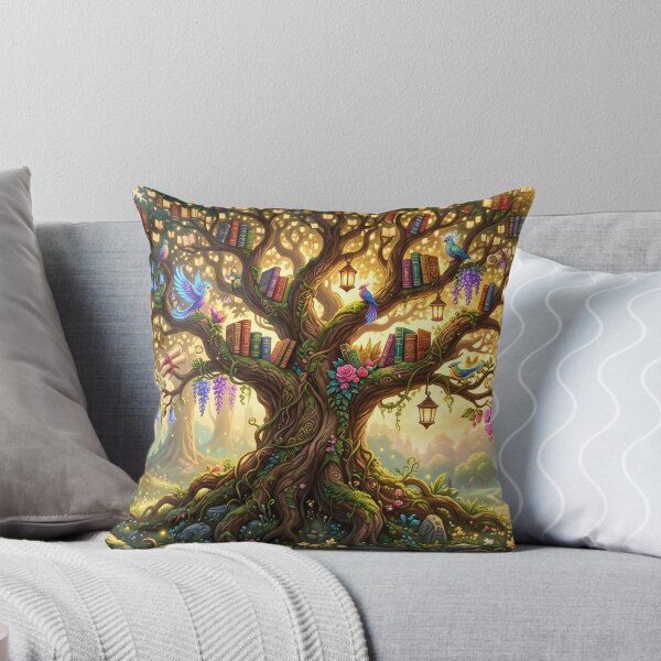 Item preview, Magical Tree of Knowledge Fantasy Library Reading Tree designed and sold by SebastianSpace.