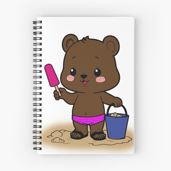 Item preview, Cute Little Bear at the Beach with and Sand Bucket designed and sold by yornimaalfana15.