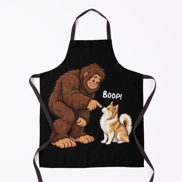 Item preview, Bigfoot and Icelandic Sheepdog Boop Fun Design Sasquatch designed and sold by rafaeltto.