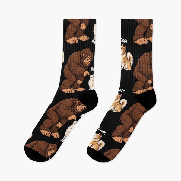 Item preview, Bigfoot and Icelandic Sheepdog Boop Fun Design Sasquatch designed and sold by rafaeltto.