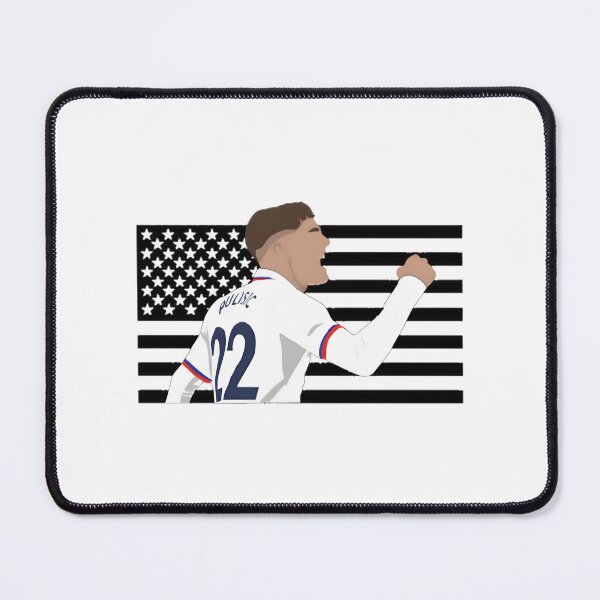 Item preview, Christian Pulisic USA Soccer Player with American Flag Design designed and sold by RainbowPawzies.