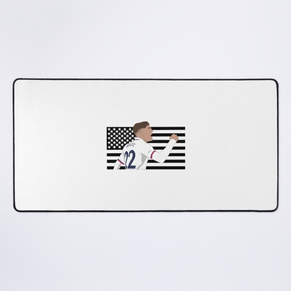 Item preview, Christian Pulisic USA Soccer Player with American Flag Design designed and sold by RainbowPawzies.