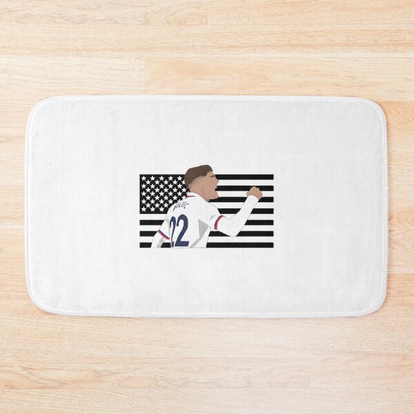 Item preview, Christian Pulisic USA Soccer Player with American Flag Design designed and sold by RainbowPawzies.