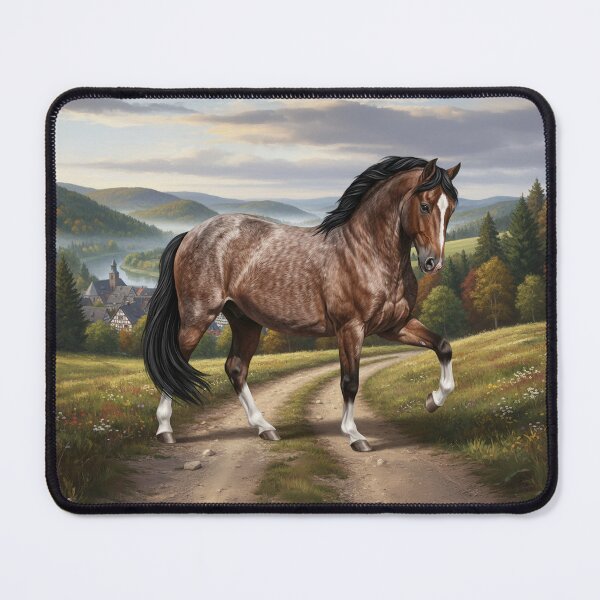 Item preview, The Aegidienberg horse and a German landscape designed and sold by Cheval-de-coeur.
