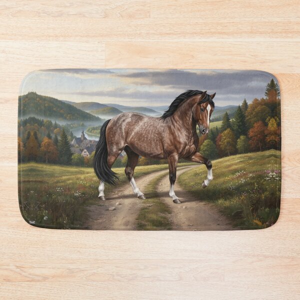 Item preview, The Aegidienberg horse and a German landscape designed and sold by Cheval-de-coeur.