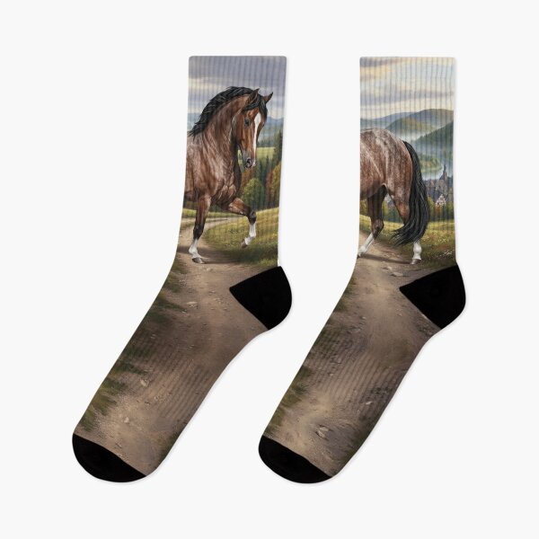 Item preview, The Aegidienberg horse and a German landscape designed and sold by Cheval-de-coeur.