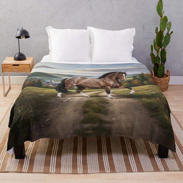 Item preview, The Aegidienberg horse and a German landscape designed and sold by Cheval-de-coeur.