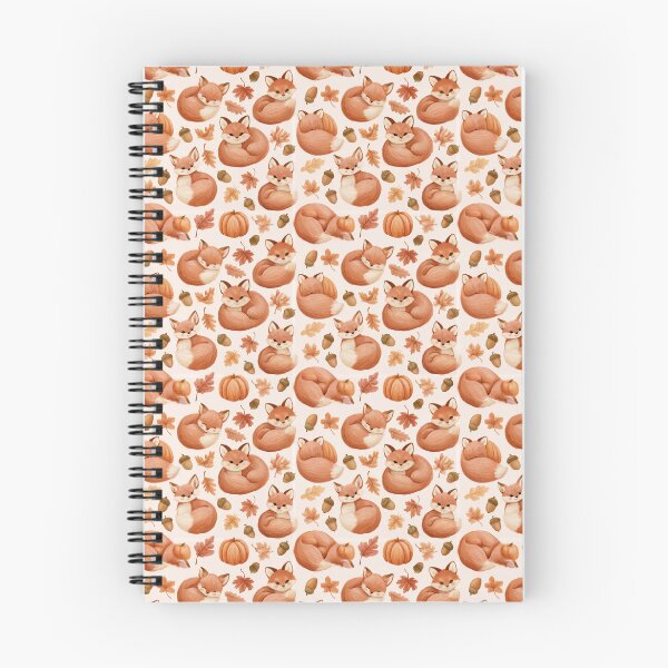 Item preview, Cute Watercolor Fox Autumn Fall Pattern designed and sold by NicolasGlowArt.